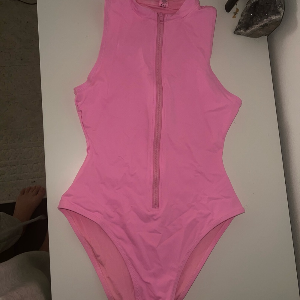 Barbie pink SKIMS one piece swim